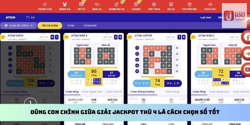 Dùng con chính giữa giải Jackpot thứ 4 là cách chọn số tốt